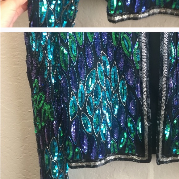 Vintage Tan-Chho sequin jacket - Picture 2 of 4